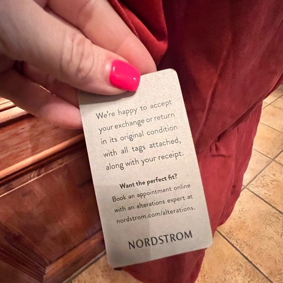 NWOT JULIA JORDAN Flutter Sleeve Twist Front Dress Rust Color - Picture 12 of 16